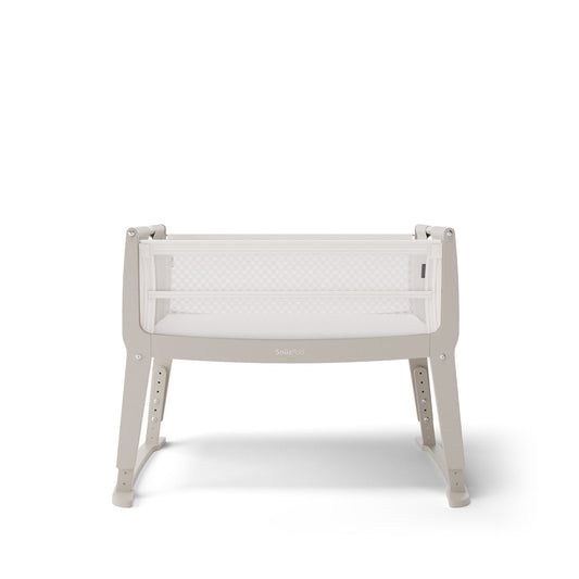 SnuzPod Studio Bedside Crib with mattress - Oslo Grey