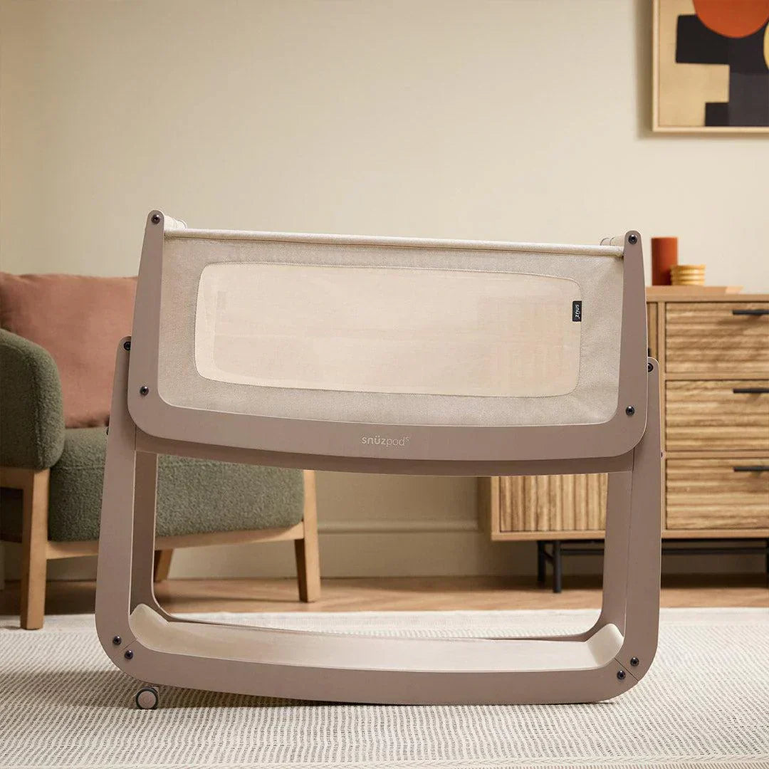 SnuzPod5 Bedside Crib - Mocha