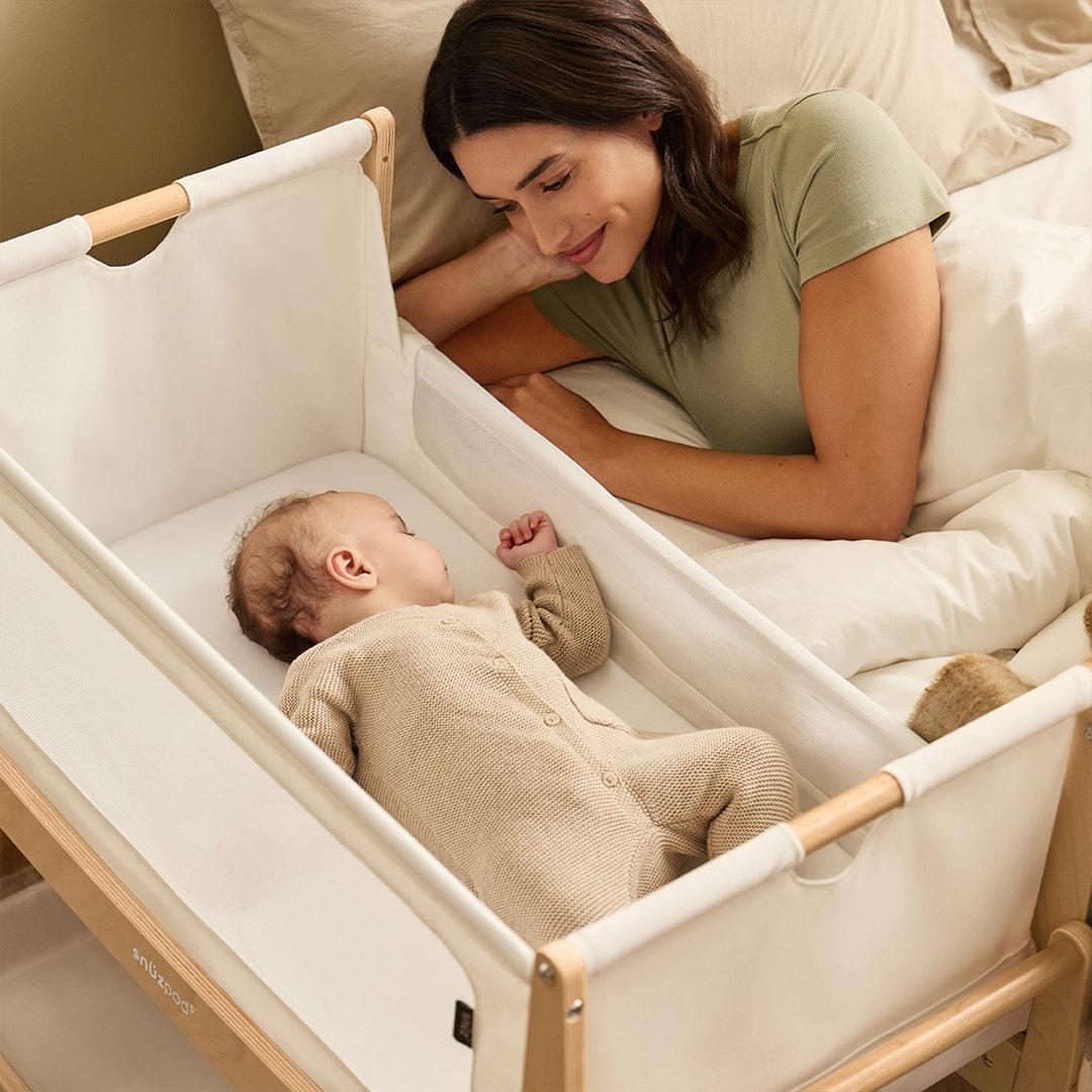 SnuzPod5 Bedside Crib - Natural
