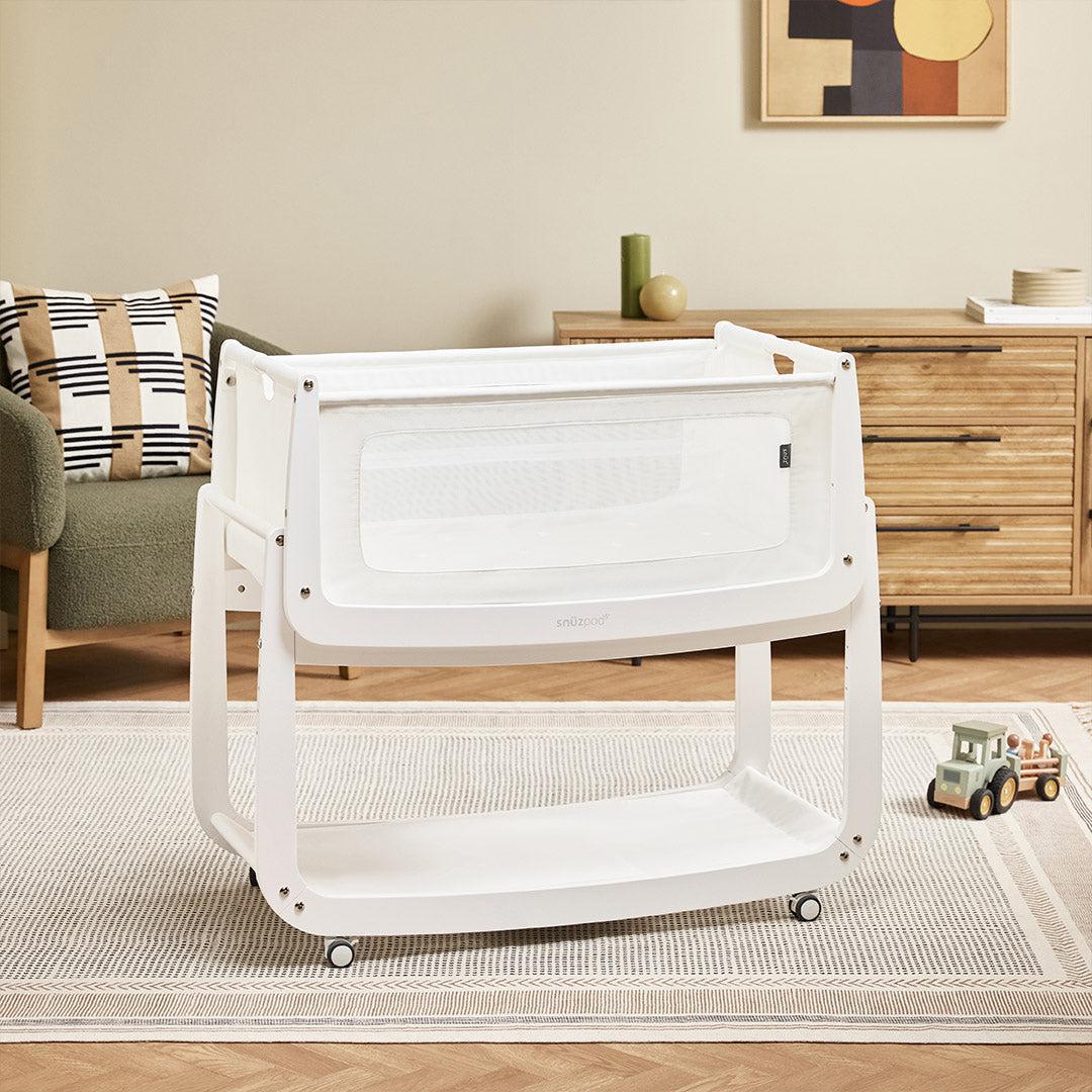 SnuzPod5 Bedside Crib - White